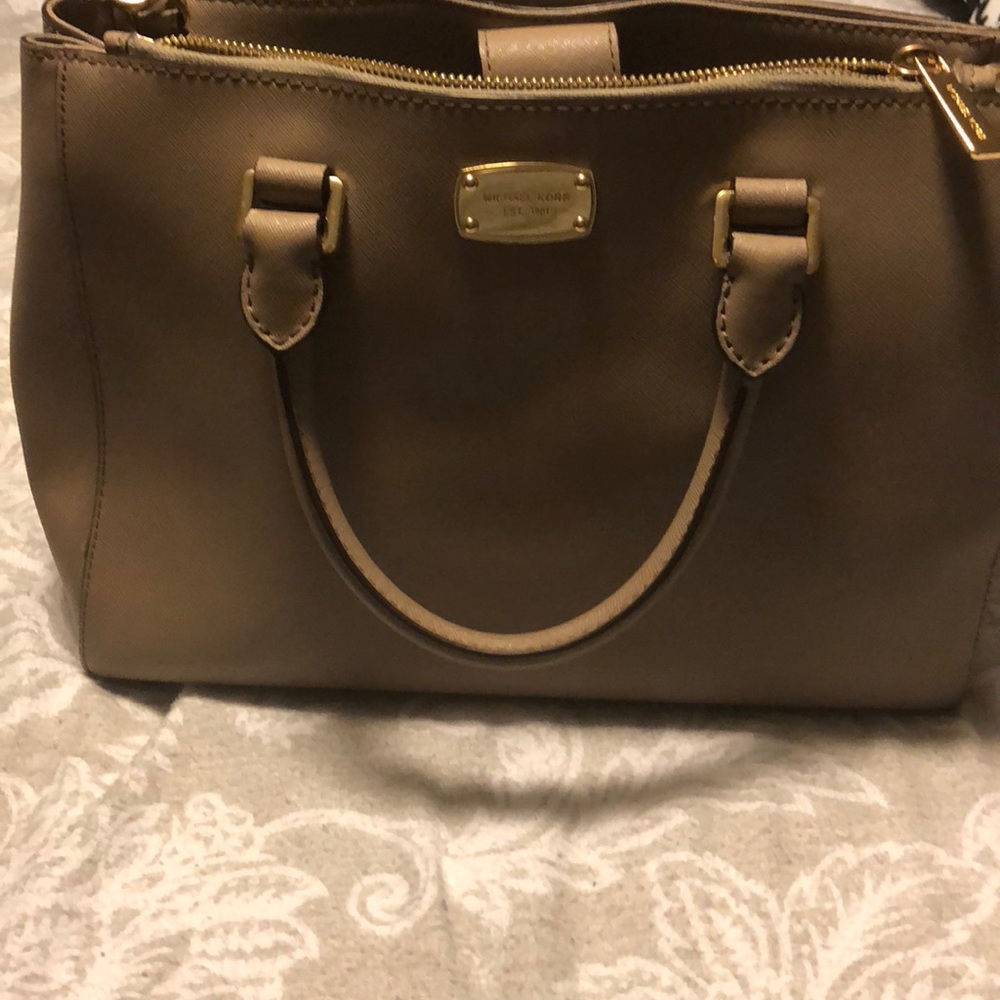 Tan MK purse